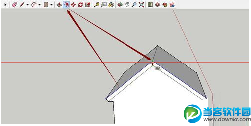 SketchUp绘图软件怎么绘制3D小房子?|Sketch