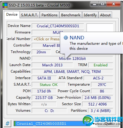 硬盘检测小工具|SSD-Z固态硬盘检测工具 