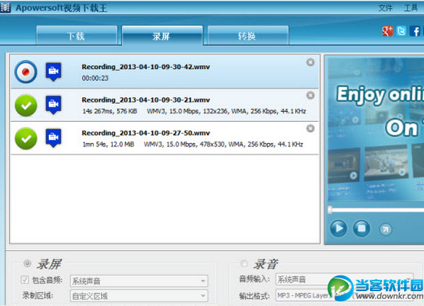 Apowersoft视频下载王 官方免费下载 - 当客软件