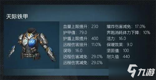 《明日之后》天际铁甲属性介绍 天际铁甲配方是什么_明日之后