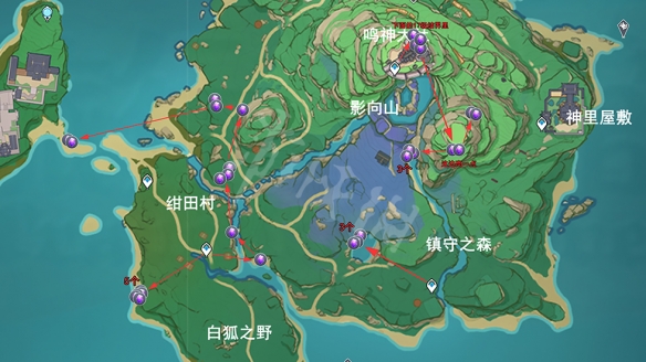 紫晶石原神位置图片