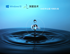 深度技术 GHOST Win10 64位专业版 V2021.02