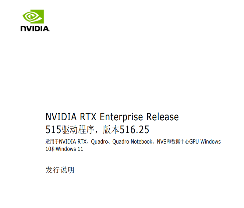 NVIDIA英伟达RTX/Quadro系列专业显卡驱动516.25发布：支持Win11 22H2