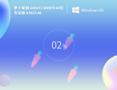 萝卜家园Win10|萝卜家园Ghost Win10 64位专业装机版 V2022.06