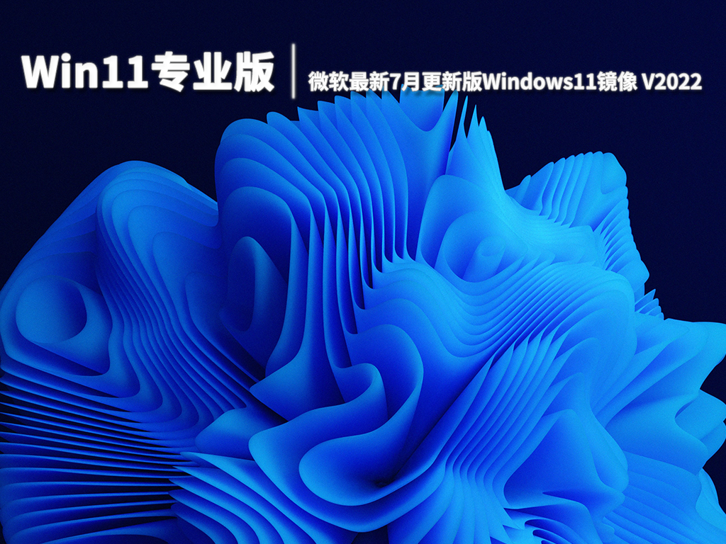 Win11专业版|微软最新7月更新版Windows11镜像 V2022