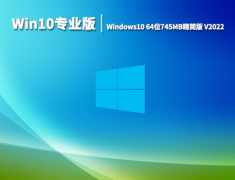 Win10专业版|Windows10 64位745MB精简版 V2022
