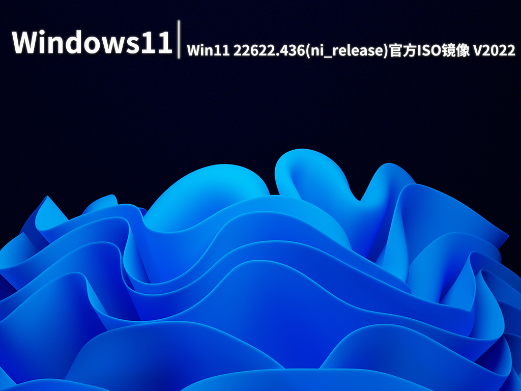 Win11 22622.436|Win11 Insider Preview 22622.436(ni_release)官方ISO镜像 V2022.07