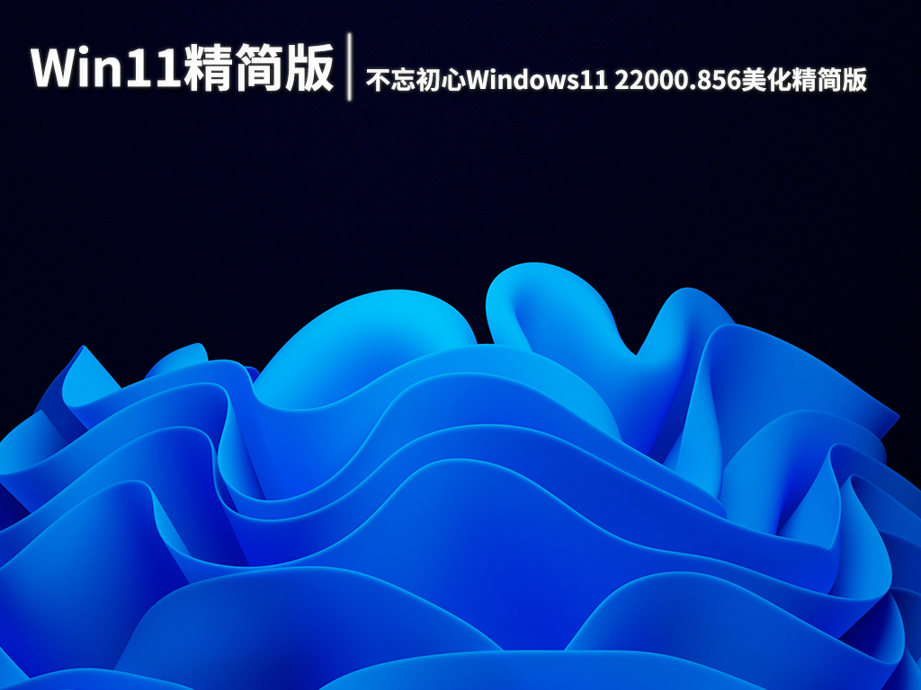 Win11 22000.856|不忘初心Windows11 22000.856美化精简版 V2022.08