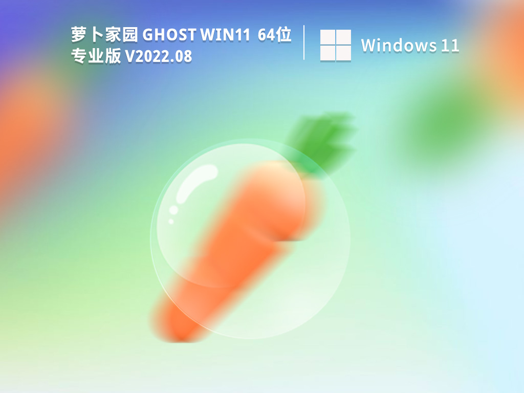 萝卜家园Win11系统|萝卜家园ghost Win11 64位精简专业版下载 V2022.08