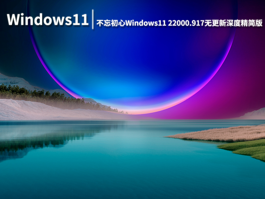Win11 22000.917|不忘初心Windows11 22000.917无更新深度精简版 V2022.08