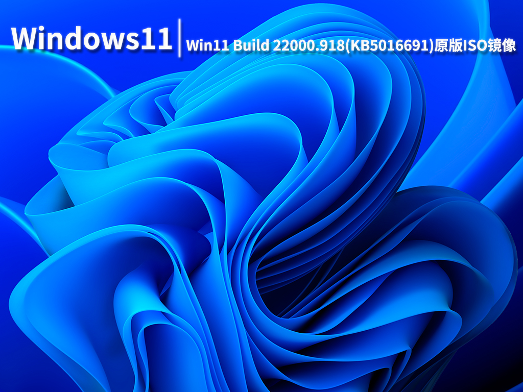 Win11 22000.918|微软Win11 Build 22000.918(KB5016691)原版ISO镜像 V2022.08