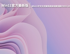 Win11官方最新版下载|Win11中文正式版系统自动激活版V2022.10