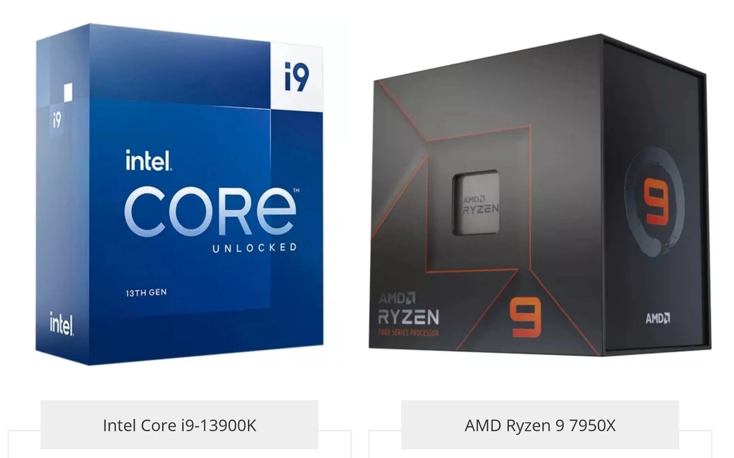 酷睿i9-13900K和AMD Ryzen 9 7950X哪个好？多图对比