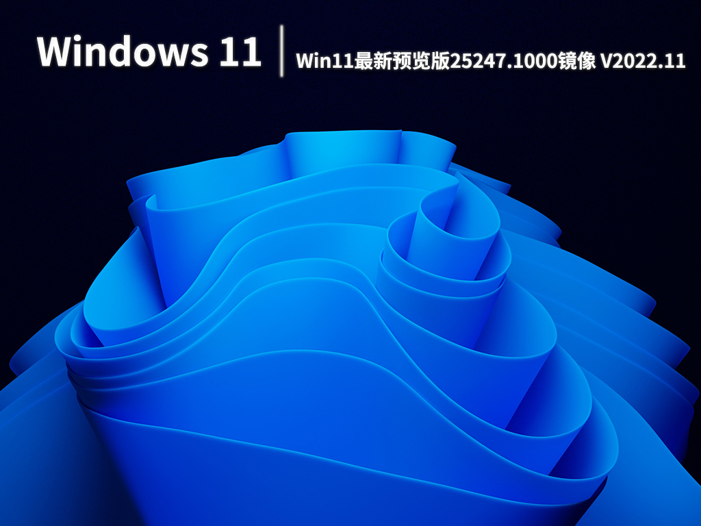 Win11 Dev 25247.1000|Win11最新预览版25247.1000镜像下载 V2022.11